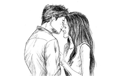 Cute Love Drawings Pencil Art Hd Romantic Sketch Wallpaper Romantic Drawing Cute Drawings Of