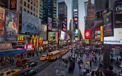 On this blog, i want to share. tilt shift, New York City, Times Square, City Wallpapers ...