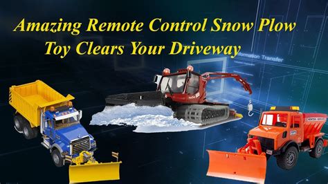 Amazing Remote Control Snow Plow Toy Clears Your Driveway Youtube
