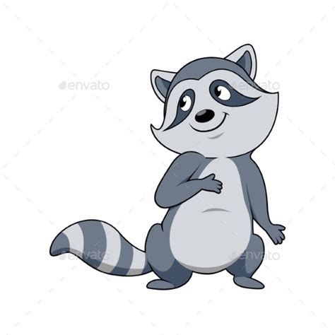 Here you can explore hq cartoon character transparent illustrations, icons and clipart with filter setting like size, type, color etc. Smiling Gray Raccoon Cartoon Character by VectorTradition ...