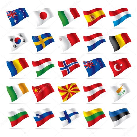 Set Of World Flags 2 — Stock Vector © Maystra 24449369
