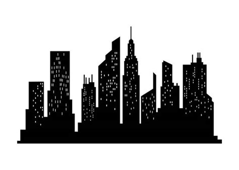 70 New York City Night Skyline Cartoon Illustrations Royalty Free