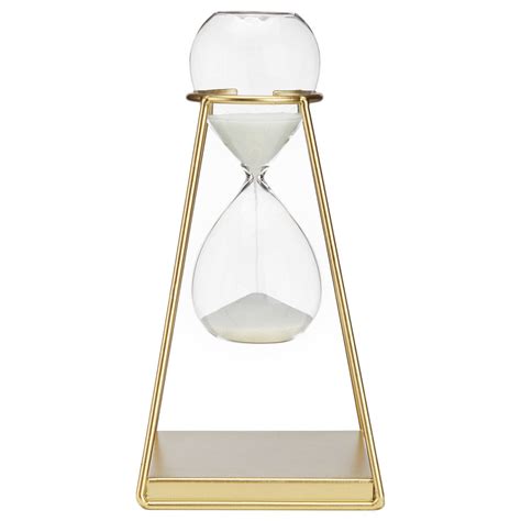 Decorative Metal And Glass Hourglass