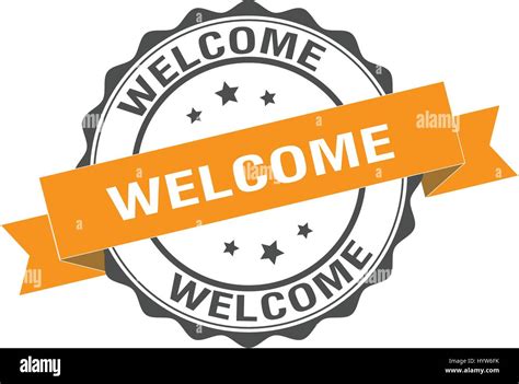 Welcome Stamp Illustration Stock Vector Image And Art Alamy