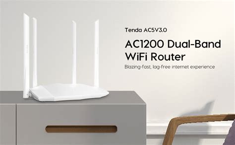 Tenda Ac5 V3 Ac1200 Smart Wireless Dual Band 1200mbps Wifi Router