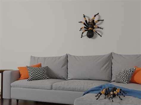 Tarantula Halloween Spider Papercraft Xl Version Diy Etsy