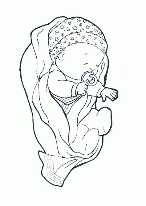 Dibujos De Bebes Recien Nacidos Para Colorear