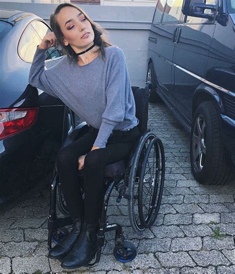 Amputee Lady Wearing Glasses Wheelchair Strong Women Girl Photos