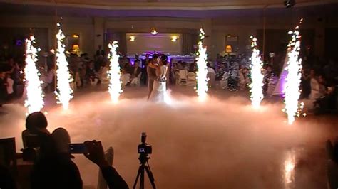 Wedding Fireworks And Dry Ice Youtube