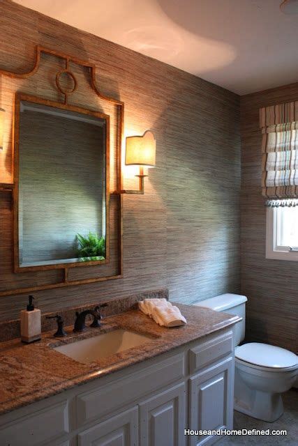 After a while bathroom design and remodeling in adelaide house is an important task to ensure your family's health and security. Grasscloth bathroom. design by Carol Beck | Small half ...