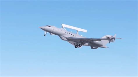 Saab Globaleye Aewandc Aircraft Complete Maiden Flight Youtube