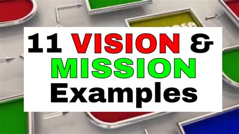 11 Inspiring Vision And Mission Statement Examples Youtube