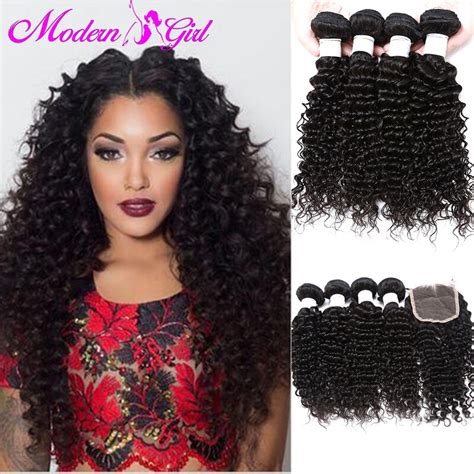Aliexpress Com Buy A Deep Wave With Closure Brazilian Virgin Hair With Closure Bundles With