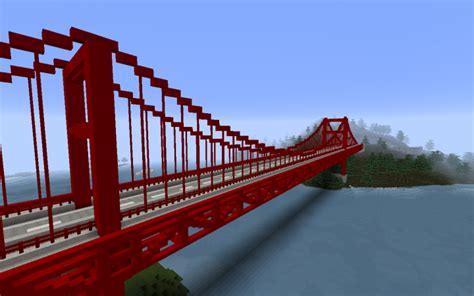 Golden Gate Bridge Minecraft Schematic