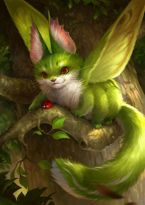 Fluffy By Sandara On Deviantart Cute Fantasy Creatures Mythical