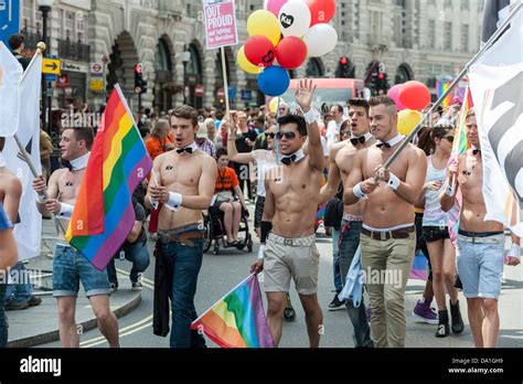 The London Pride Parade On Regents Street In London Stock Photo Alamy