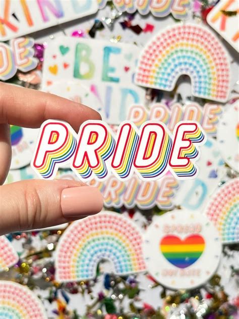 Pride Lgbtqia Rainbow Waterproof Stickerlgbtqia Pride Stickergay Pride Rainbow Sticker