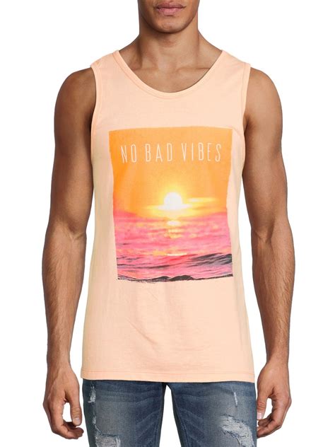 Ocean Current Men S No Bad Vibes Graphic Tank Top Sizes S Xl Mens