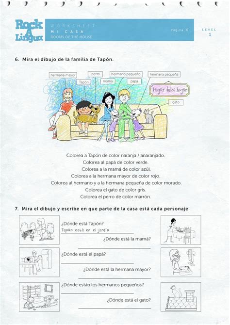 Rooms Of The House Preschool Spanish Spanish Classroom Vocabulary List