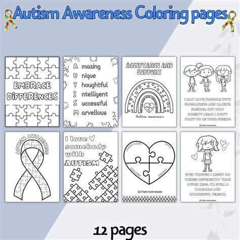 Autism Awareness Coloring Pages 12 Coloring Pages Autism Sign