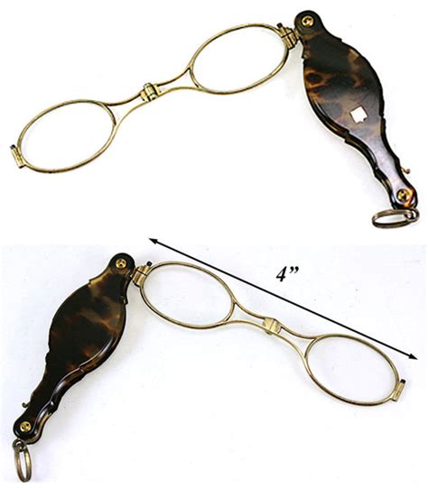 antique mid 19th century french folding lorgnette 18k and tortoise sh antiques and uncommon