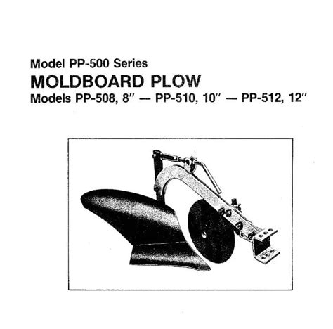Moldboard Plow Diagram