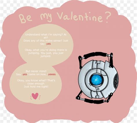 Portal 2 14 February Valentines Day Wheatley Png 900x811px Portal 2