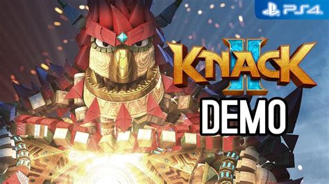 Knack 2 Demo Ps4 No Commentary Gameplay Youtube