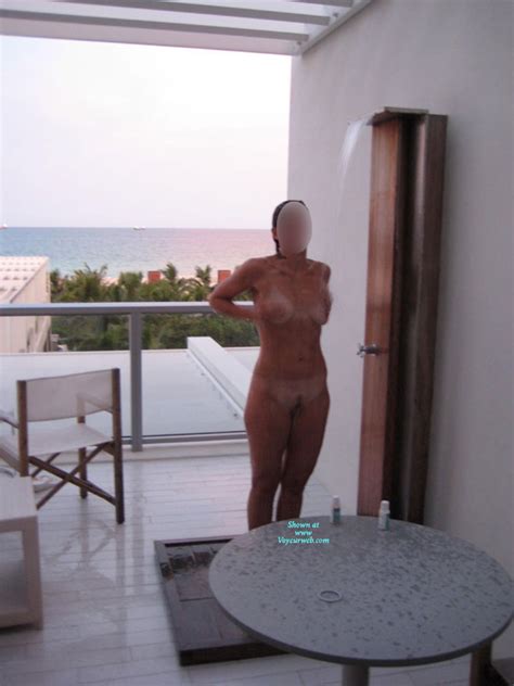 Nude Wife Outdoor Shower August 2010 Voyeur Web