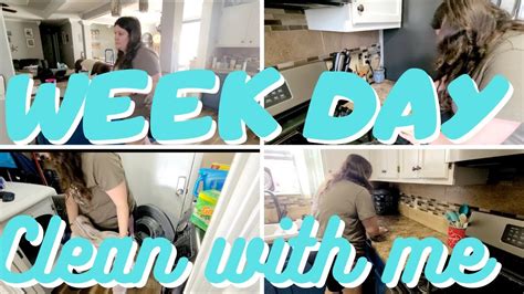 Week Day Clean With Me Kitchen Cleaning Quick Clean With Me Daily