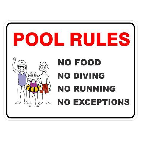 Pool Rules Buy Now Discount Safety Signs Australia