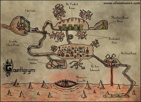 Map 22 Gauntlgrym Forgotten Realm Elven Tower Adventures