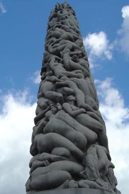 The Human Tower Sculpture In Oslo Norway Sculpture Park Norway