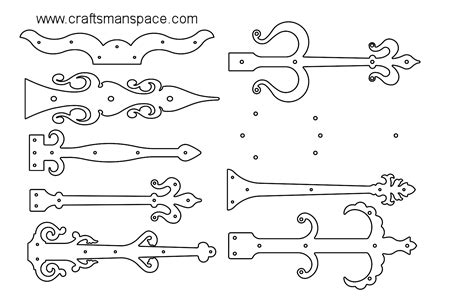 Door Hinge Plate Patterns Craftsmanspace