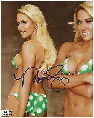 Natalie Gulbis Auto Signed X Si Body Paint Swimsuit Global