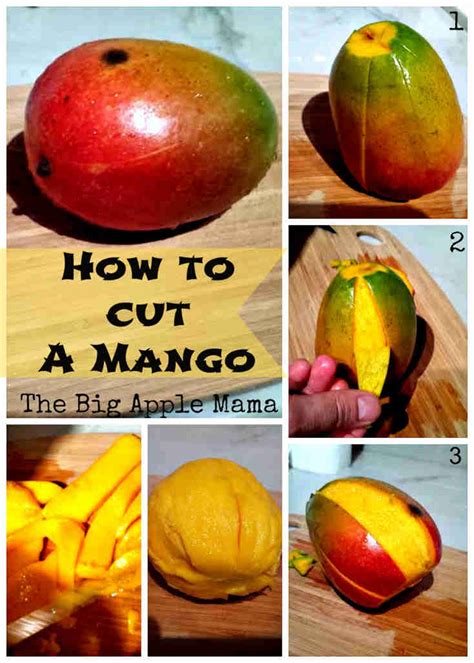 How To Cut A Mango In 3 Easy Steps The Big Apple Mama