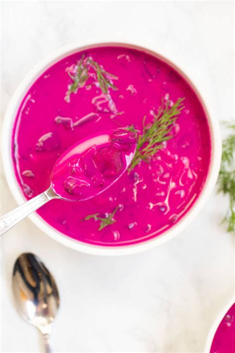 Chilled Beet Soup With Yogurt And Fresh Dill Abra S Kitchen
