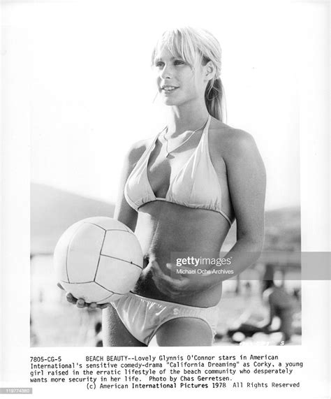 Glynnis Oconnor With Beach Vollyball In A Scene From The Film Photo