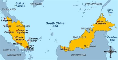 Where Is Malaysia Located Malaysia Map •
