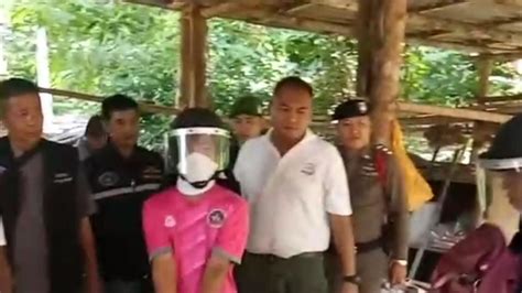 suspects in murder of alan hogg and his thai wife are taken to crime scene world news sky news