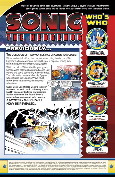 Read Online Sonic The Hedgehog Comic Issue 252