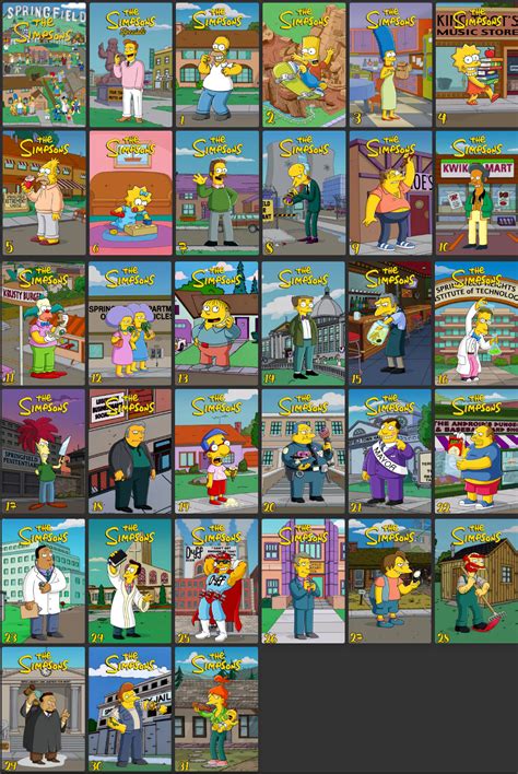 Collection The Simpsons Season 1 31 Plus Specials And Matching Thumbnail Set Rplexposters