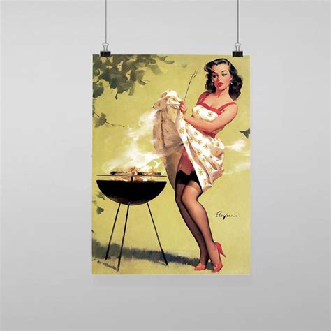 Pin Up Girl Sexy Vintage Reproduction Wall Art Decro Decor Etsy UK