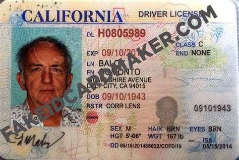 If your california state issued driver's license or state id card is real id compliant, it must have a star. California Drivers License Fake ID Virtual - Fake ID Card Maker