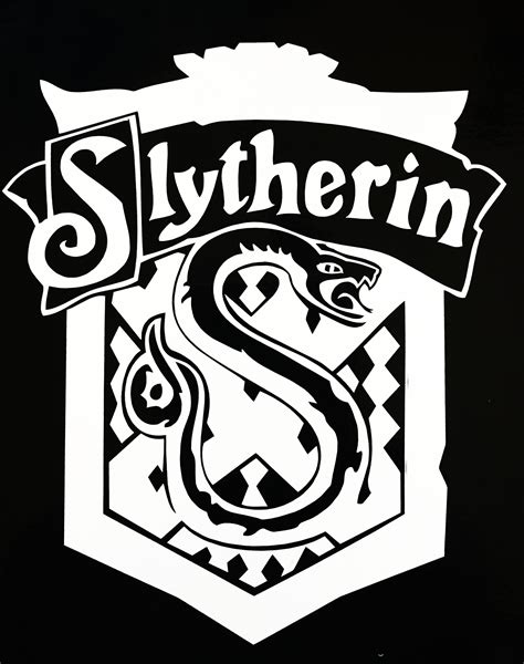 Harry Potter SLYTHERIN HOUSE Hogwarts Sigil - Bitchen Stickerz