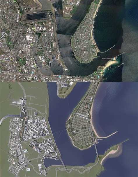 A Comparison Between Real Life Map And My Own City Build R