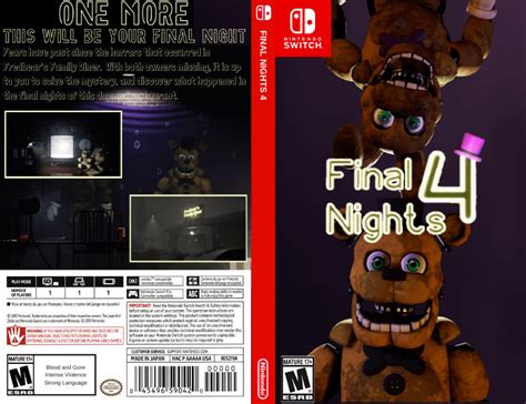 Final Nights 4 Nintendo Switch Mockup Game By Jeliliam R