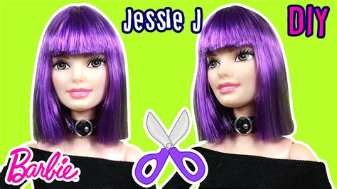 Jessie J Hair Tutorial For Barbie Doll Diy Barbie Haircut Making