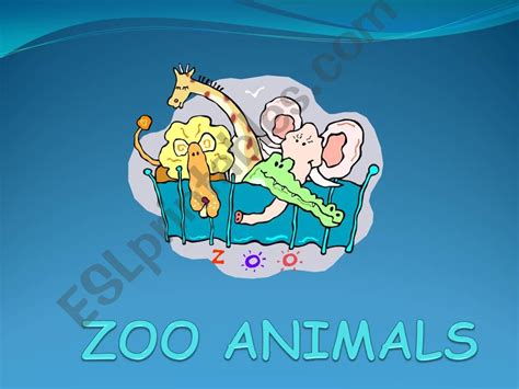 Esl English Powerpoints Zoo Animals