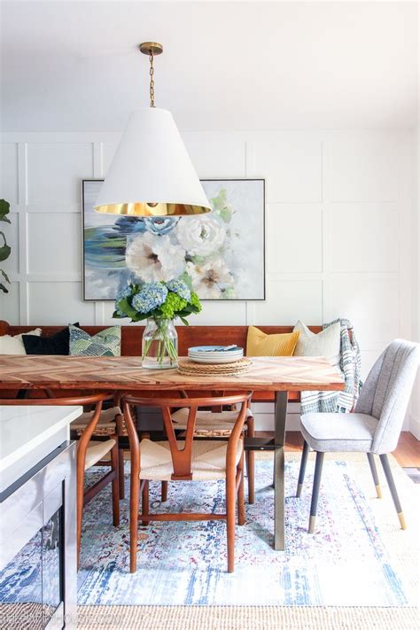 Modern Boho Farmhouse Dining Room Before And After Makeover Reveal